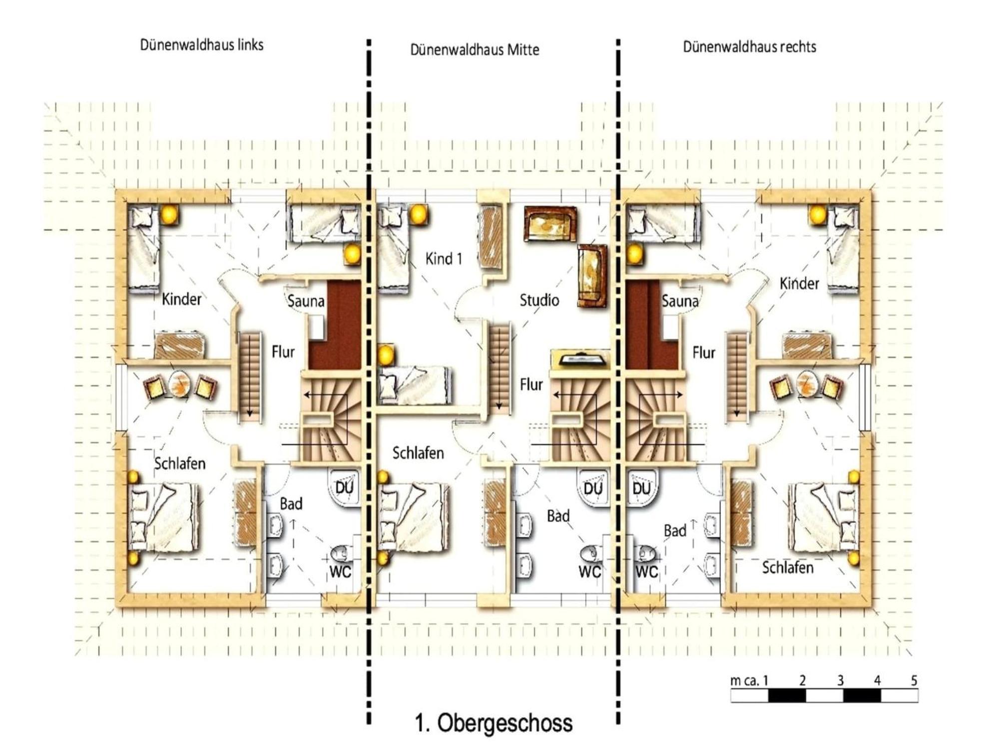 Reihenhaus Duenenwaldhaus Mitte In Trassenheideアパートメント エクステリア 写真